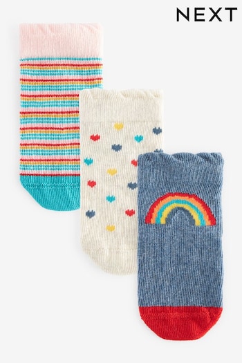 Multi Rainbow Baby Socks 3 Pack (0mths-2yrs) (385455) | £4.50