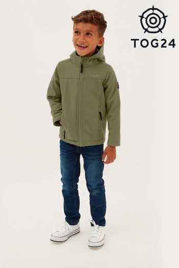 Tog 24 Green Koroma Kids Softshell Hooded Jacket (385554) | £35
