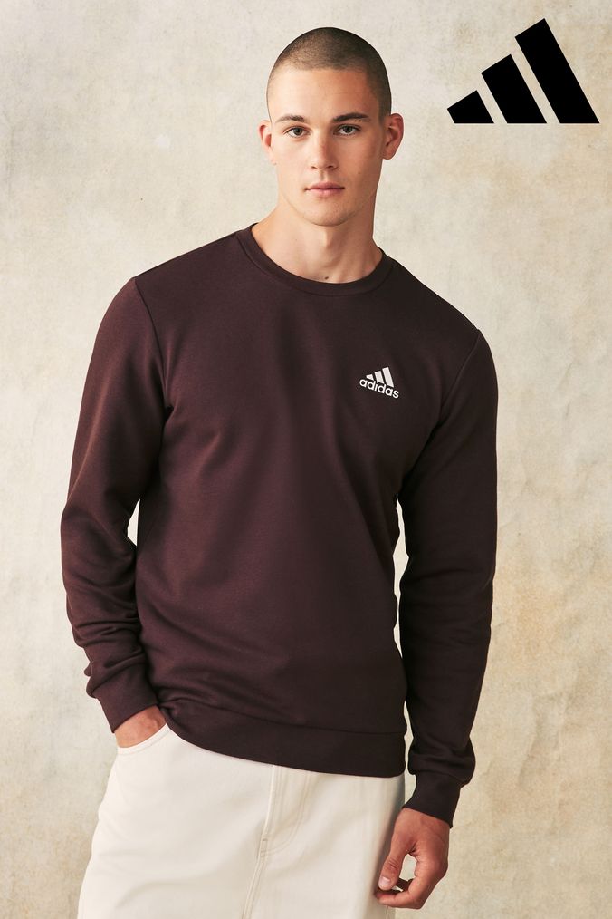 Brown adidas sweatshirt shop
