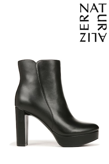 Naturalizer Flavio Leather Ankle Black Boots (385656) | £180
