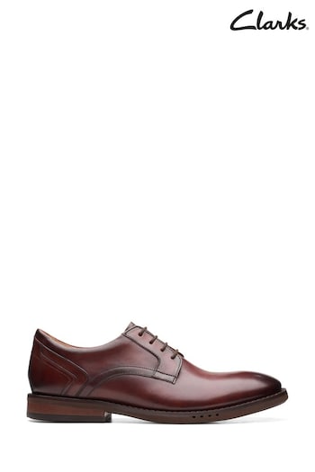 Clarks Brown Leather Un Hugh Lace  Shoes (385811) | £110