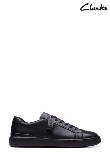 Clarks Black CourtLite Move Shoes (385827) | £85