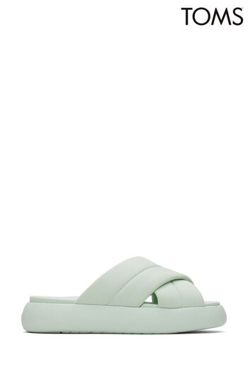 TOMS Green Mallow Crossover Slides (385889) | £27