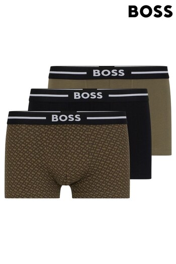 BOSS Black Bold Design Trunks 3 Pack (386150) | £45