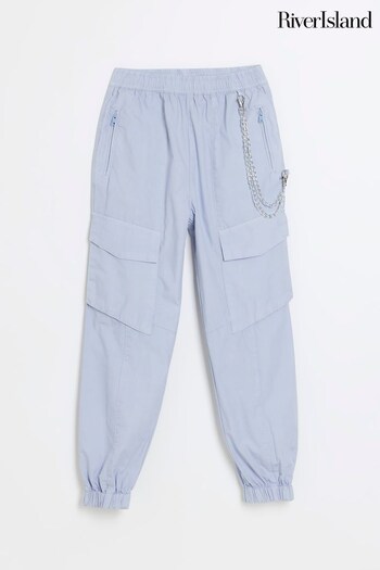 River Island Blue Girls Pull On Cargo Trousers (386368) | £25