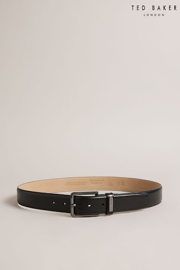 Ted Baker Wizerd Black Double Keeper Leather Belt (386555) | £50