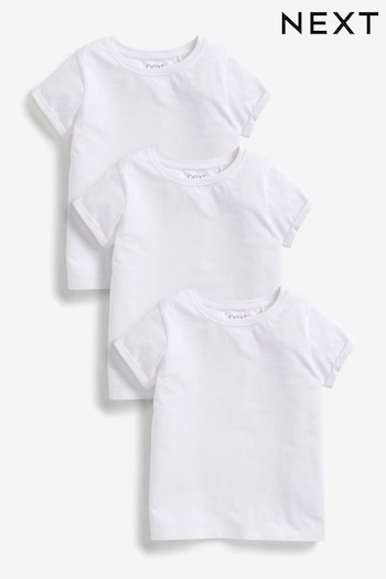 White 3 Pack T-Shirt (3-16yrs) (386917) | £9 - £15