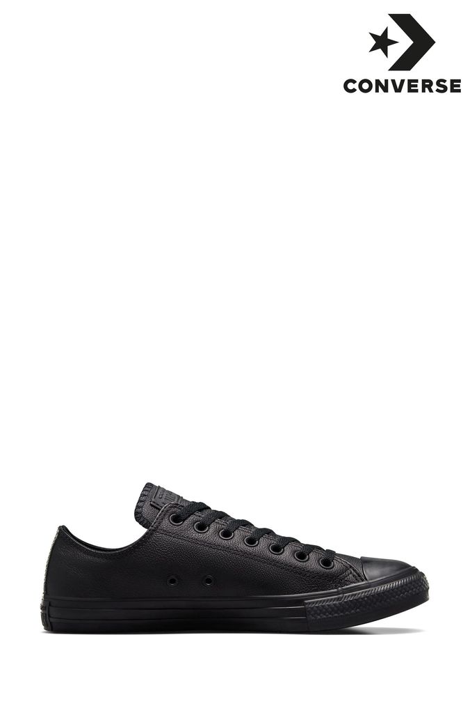 Boys black discount leather converse