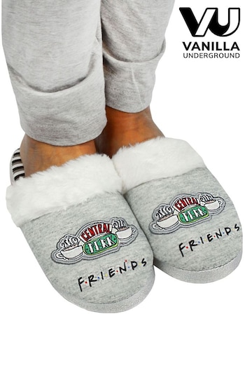 Vanilla Underground Grey Friends Girls Licensed Slippers (389142) | £15