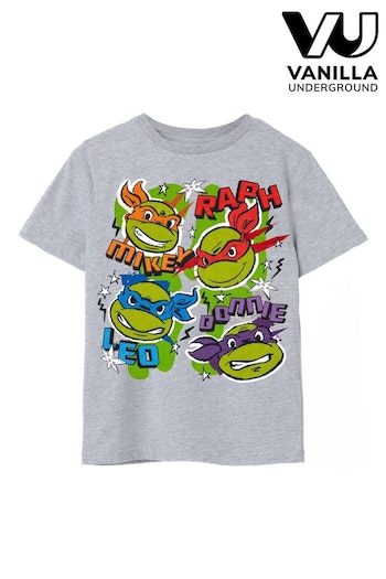 Vanilla Underground Grey Teenage Mutant Ninja Turtles Garnet Licensed T-Shirt (389146) | £14