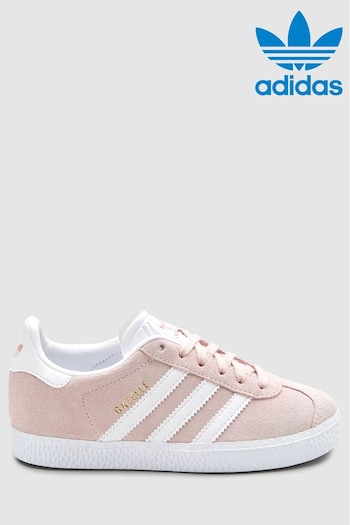 adidas Static Originals Pale Pink Gazelle Trainers (389783) | £38