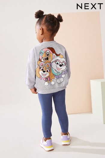 Grey Paw Patrol Long Sleeve T-Shirt and embroidered Legging Set (3mths-7yrs) (389872) | £17 - £21