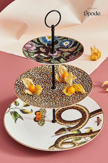 Spode White Creatures of Curiosity 3 Tier Cake Stand (389939) | £63