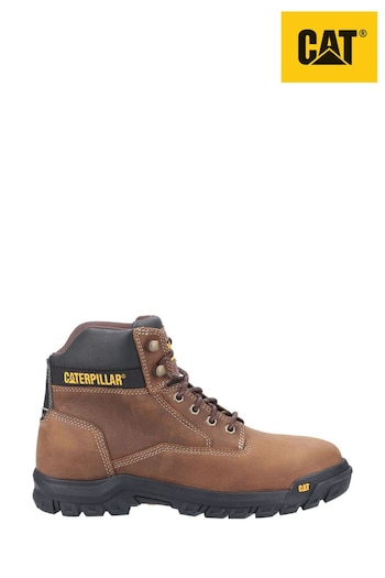 CAT Median S3 Brown Lace-Up Safety Boots (390195) | £115