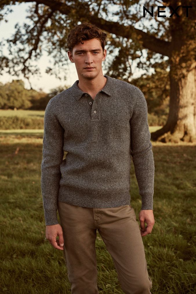 Next mens online jumpers with collars