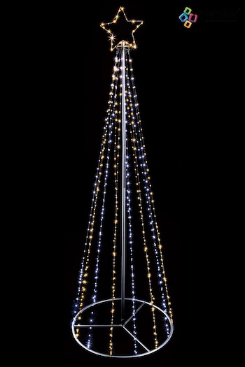 Premier Decorations Ltd Black Pyramid Christmas Tree With Top Star (391106) | £41