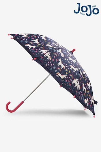 JoJo Maman Bébé Navy Unicorn Colour Change Umbrella (391223) | £14