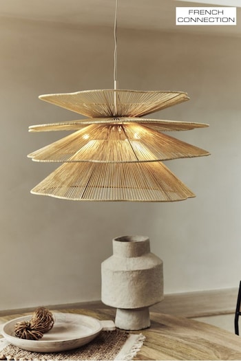 French Connection Natural Paraten Ceiling Light (391369) | £245