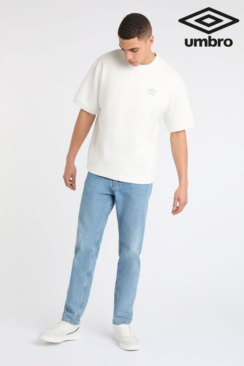 Umbro Cream Core Short Sleeve Sweatshirt (391520) | £25
