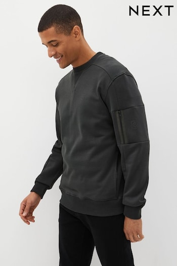 Slate Grey Utility Crew Sweatshirt (391665) | £32