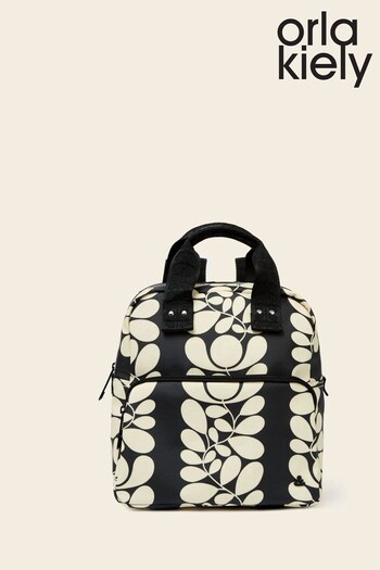 Orla Kiely Mini Lotta Black Backpack (392226) | £140