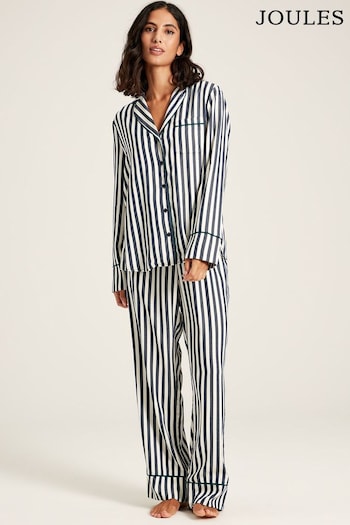 Joules Alma Navy Stripe Pyjama Set (392284) | £59.95