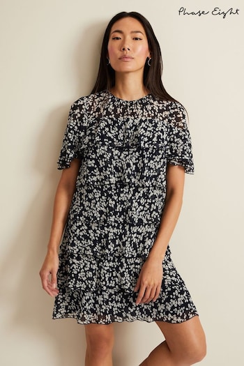 Phase Eight Natural Maeve Floral Tiered Shift Dress (392289) | £139