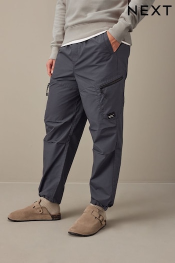 Blue Relaxed Fit Utility Parachute Cargo Trousers (393019) | £35