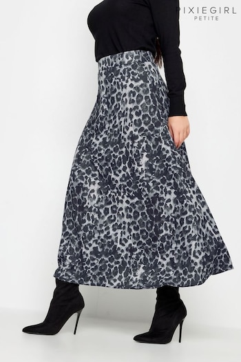 PixieGirl Petite Grey Maxi Skirt (393278) | £29