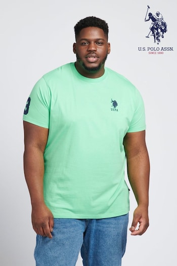 U.S. Dominion Polo Assn. Mens Big & Tall Player 3 Logo T-Shirt (393956) | £30