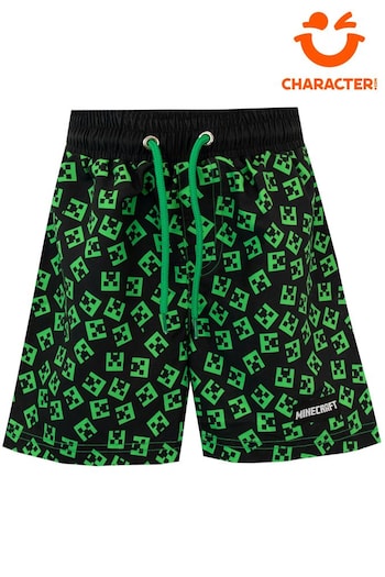 Character Green Minecraft Swim Leggings Shorts (393998) | £14