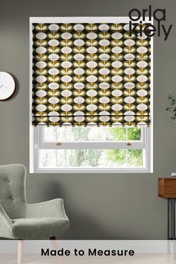 Orla Kiely Green Oval Flower Made To Measure Roman Blind (394329) | £75