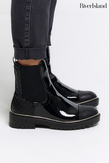 River Island Black Chelsea Boots (394565) | £45
