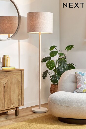 Blonde Oslo Wood Floor Lamp (395033) | £130