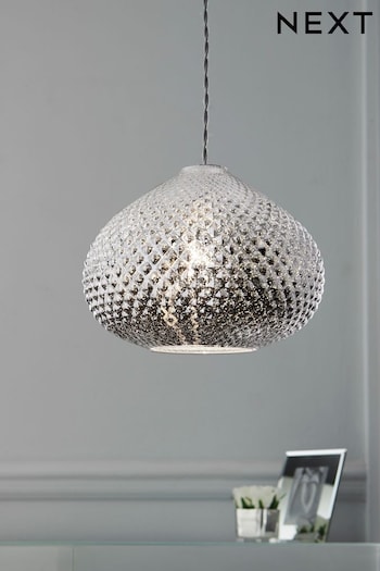 Chrome Glamour Easy Fit Pendant Lamp Shade (395109) | £45