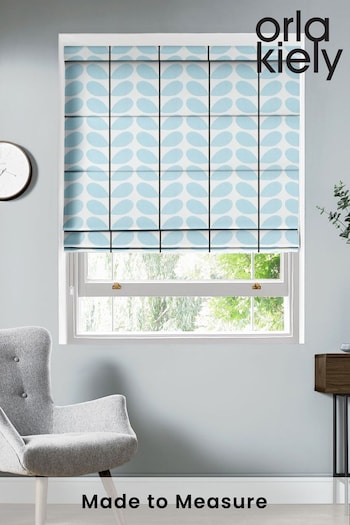 Orla Kiely Blue Two Colour Stem Made To Measure Roman Blind (395693) | £75