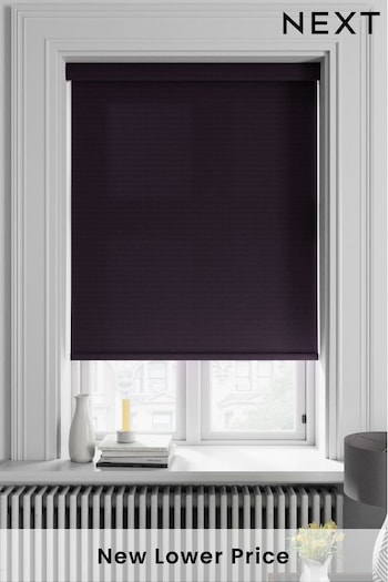 Blueberry Purple Chevvie Made To Measure Roller Blind (395782) | £61