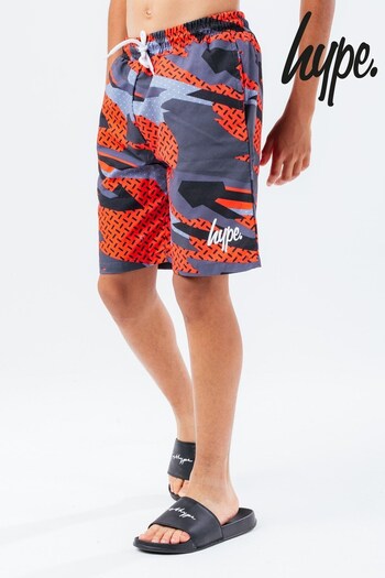 Hype. Red Digital Camo Swim Shorts (395879) | £25 - £30