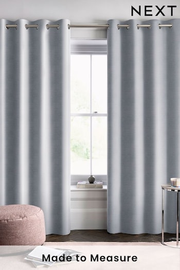 Silver Eloise Made To Measure Curtains (396108) | £44