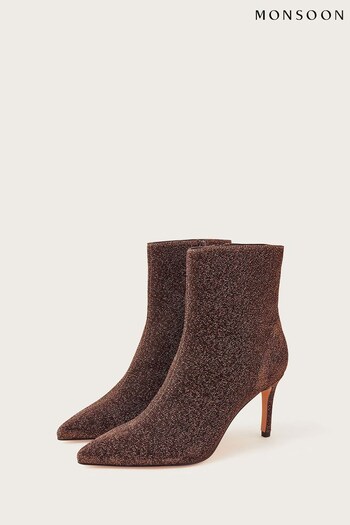 Monsoon Brown Glitter Boots (396718) | £85