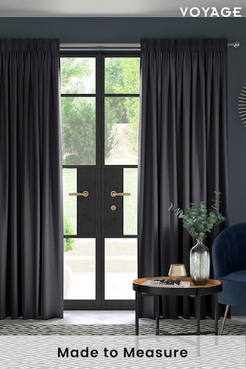 Onyx Black Voyage Maison Jasper Made To Measure Curtains (396746) | £109