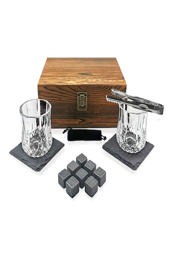 Jeray Clear Bar Originale Whisky Glasses and Stones Set (396823) | £30