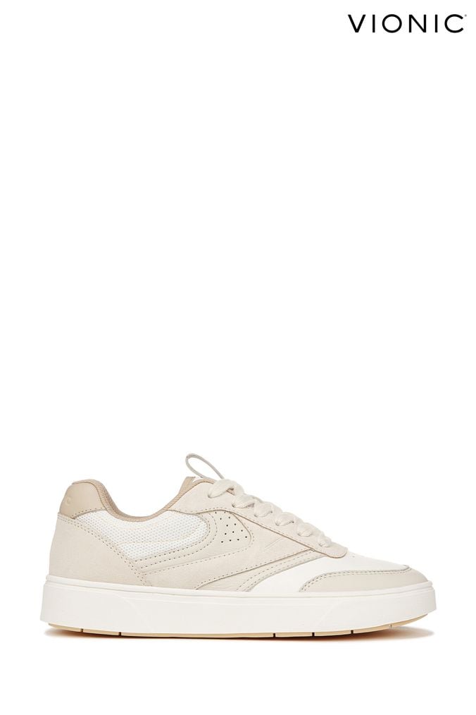 Cream slip on trainers on sale