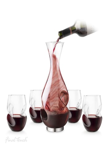 Jeray Clear Final Touch Conundrum Red Wine Decanter Set (397249) | £60