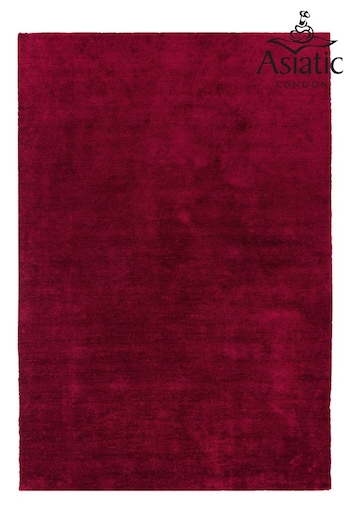 Asiatic Rugs Berry Red Milo Soft Touch Lustre Rug (397282) | £137 - £389