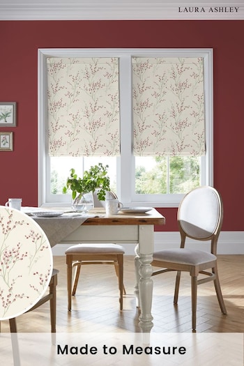 Laura Ashley Red Pussy Willow Winter Made to Measure Roman Blinds (397392) | £79
