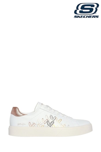 Skechers White Eden Lx Gleaming Hearts Trainers (397719) | £79