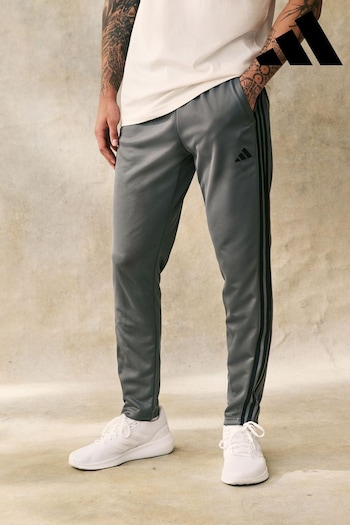 adidas Grey Train Essentials 3-Stripes Training Joggers (398387) | £35