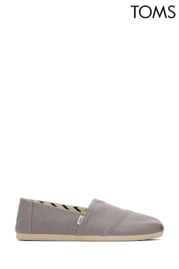 TOMS Grey Alpargata Shoes nila (398532) | £44