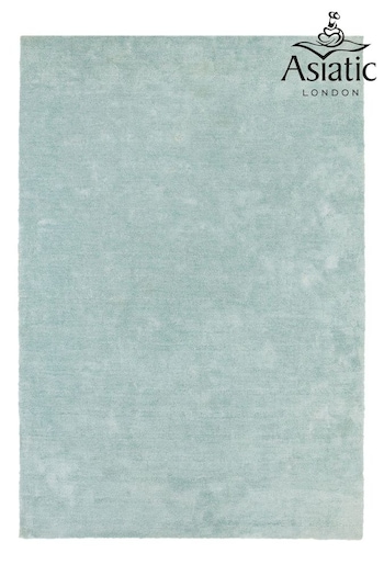Asiatic Rugs Duck Egg Blue Milo Soft Touch Lustre Rug (398804) | £137 - £389